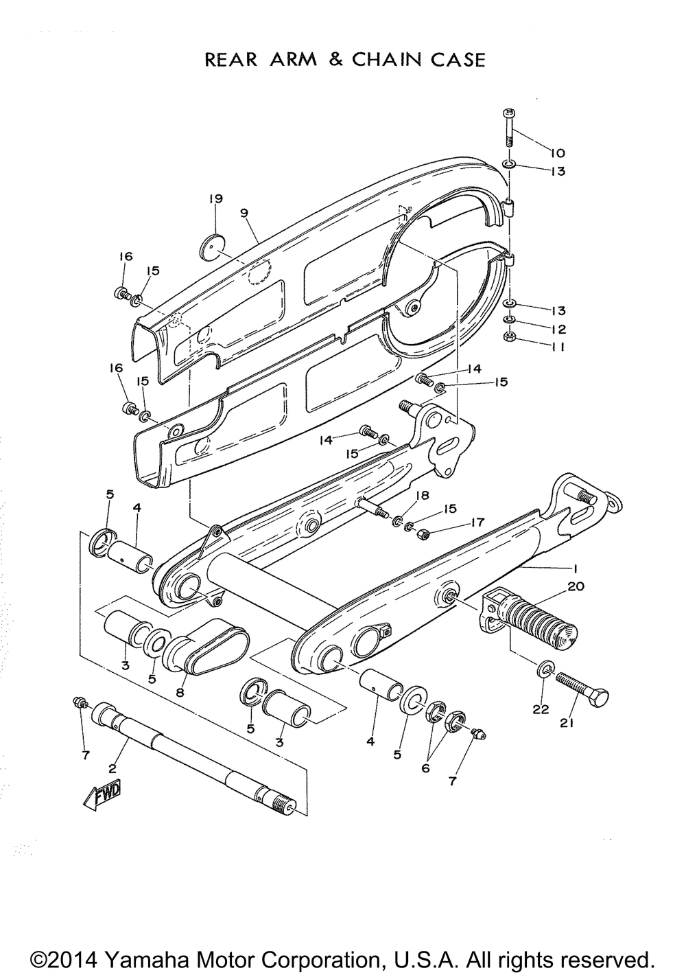 Rear arm