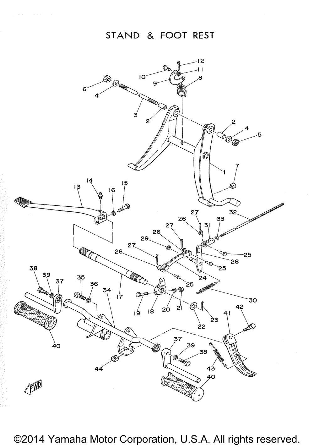 Stand and footrest