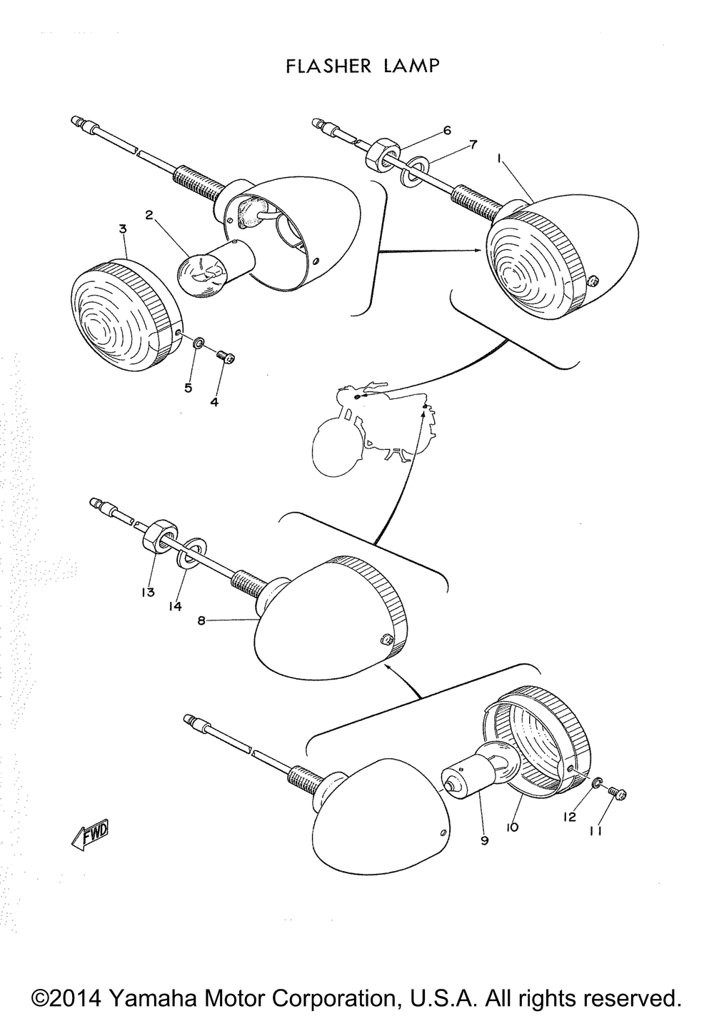 Flasher lamp