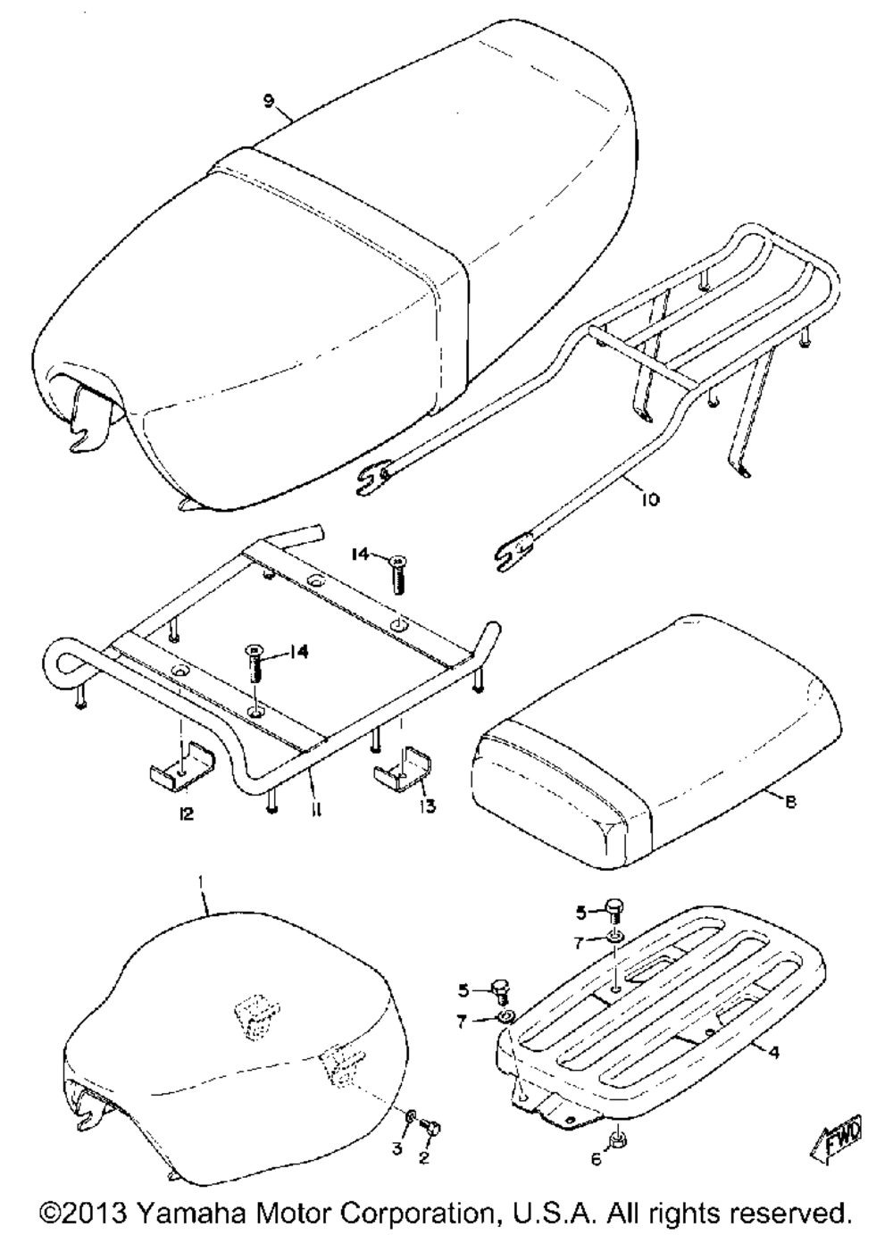 Seat & carrier yg5t