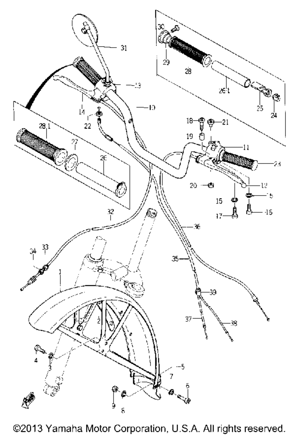 Handle & front fender