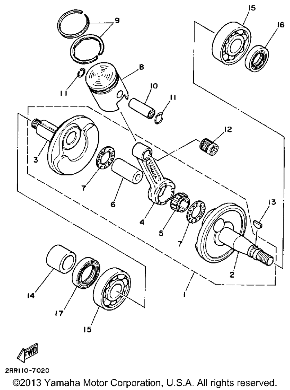 Crankshaft - piston