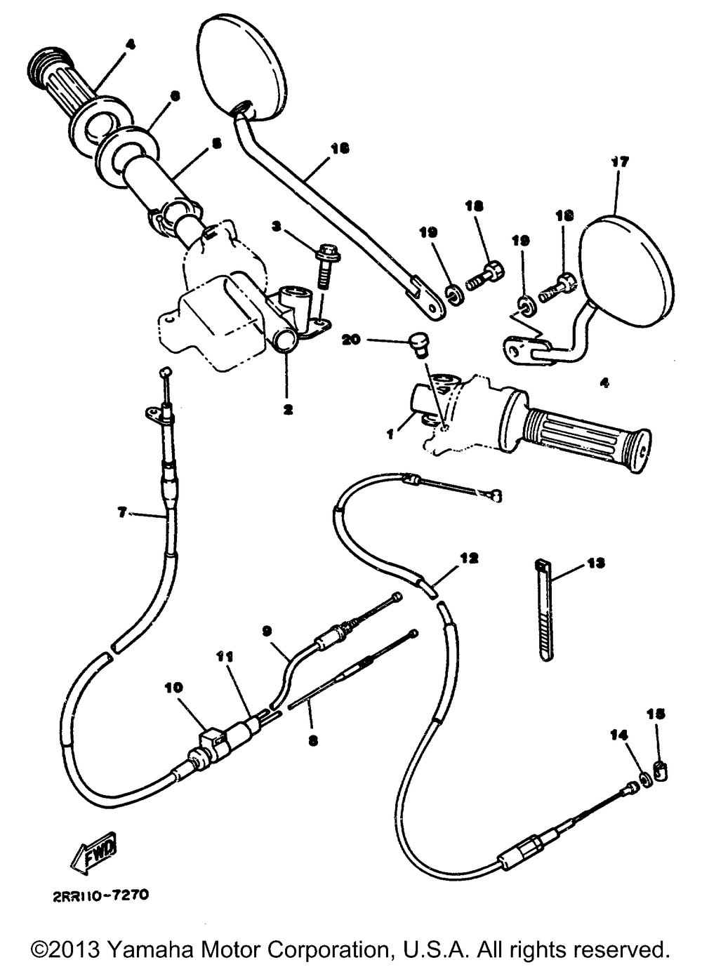 Handlebar-cable