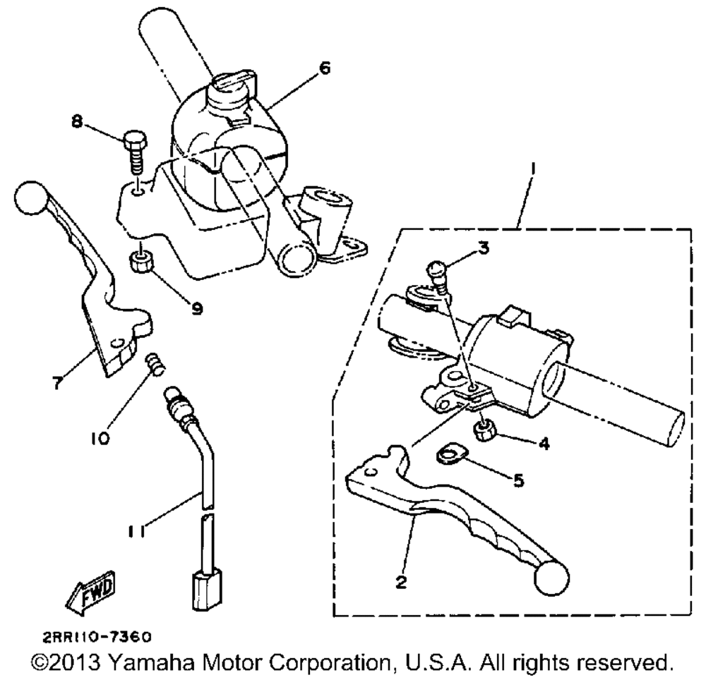 Handle switch-lever