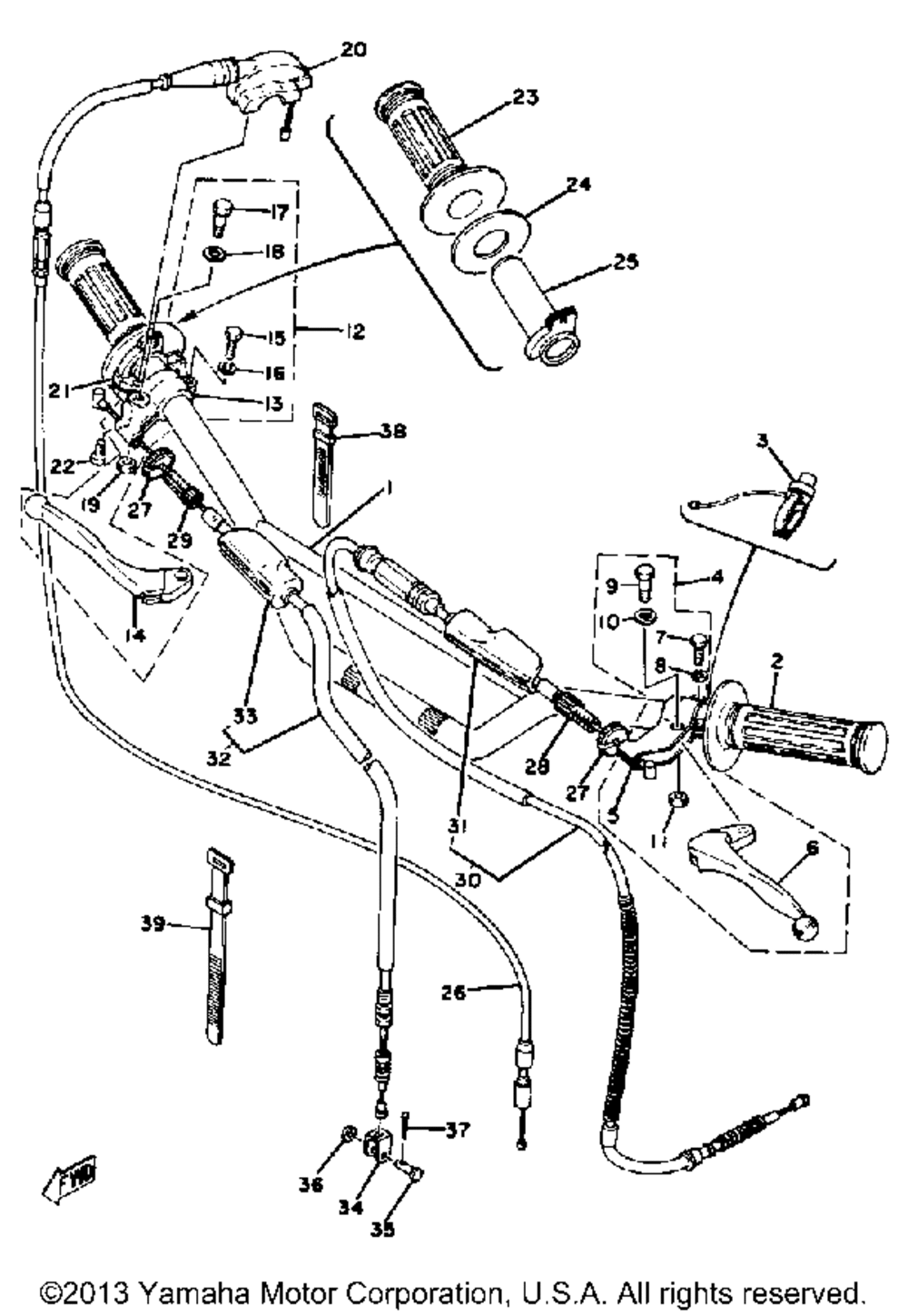 Handle - wire yz100e