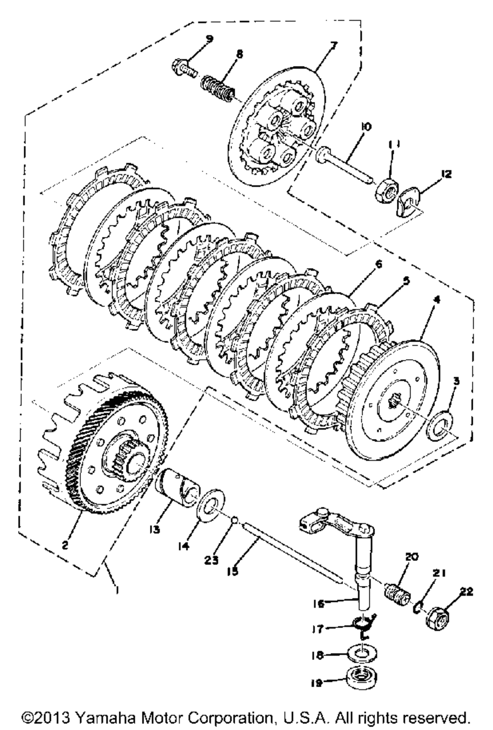 Clutch yz100d