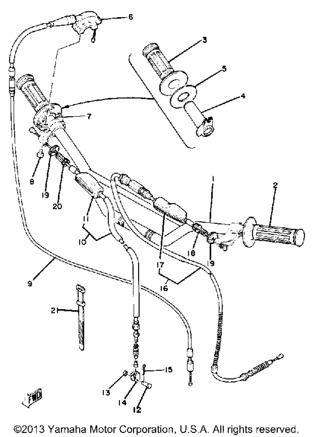 Handlebar-cable