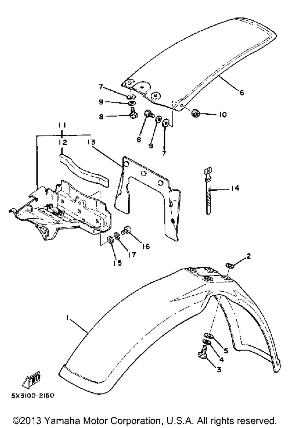 Front fender - rear fender