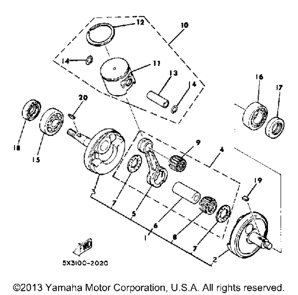 Crankshaft - piston