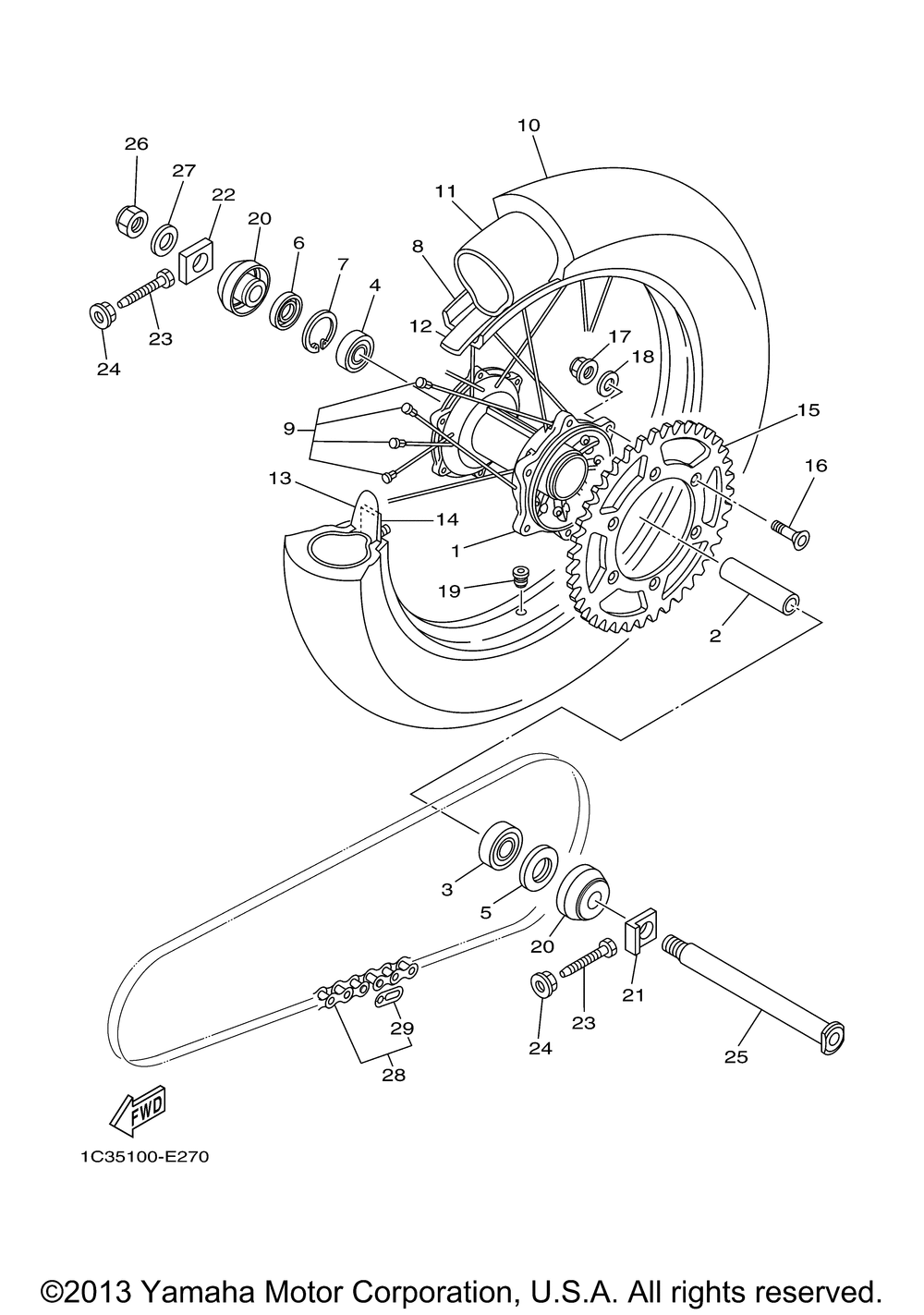 Rear wheel