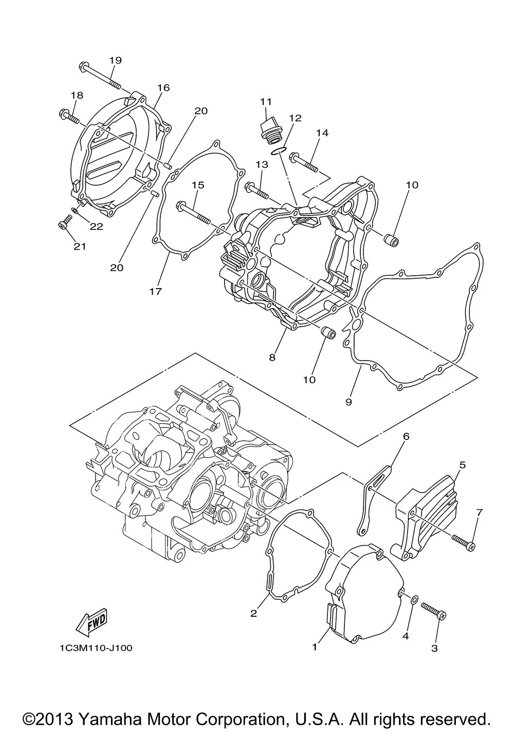 Crankcase cover 1