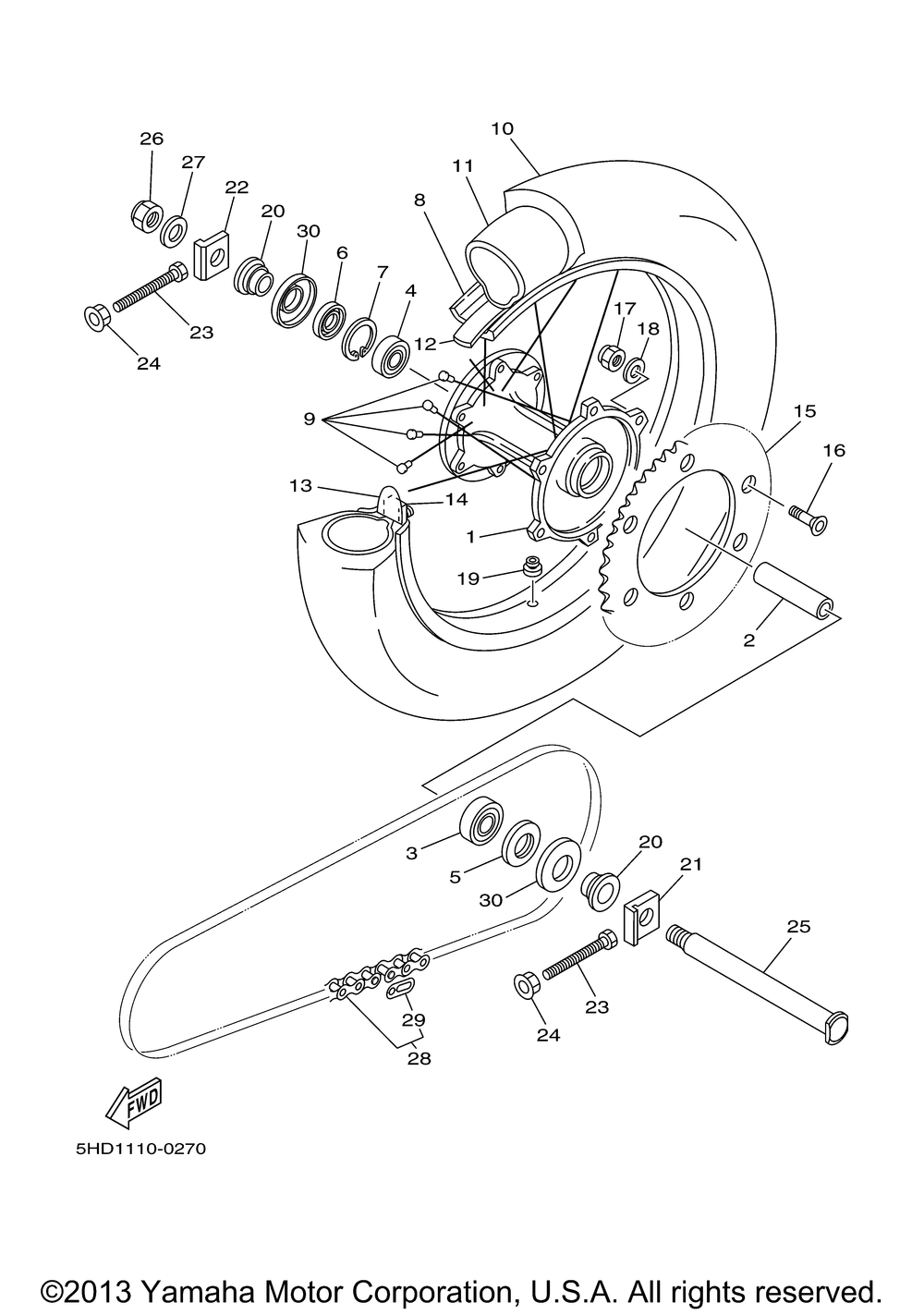 Rear wheel