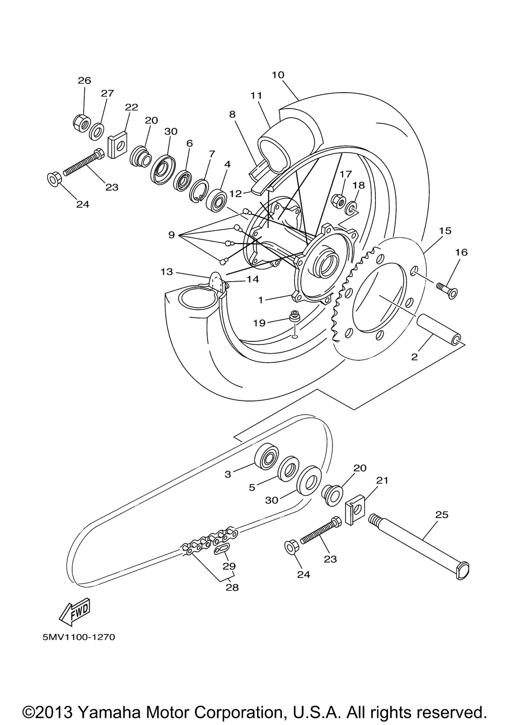 Rear wheel