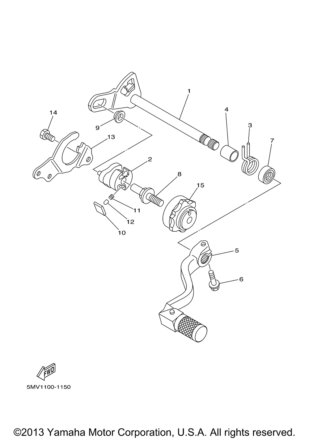 Shift shaft