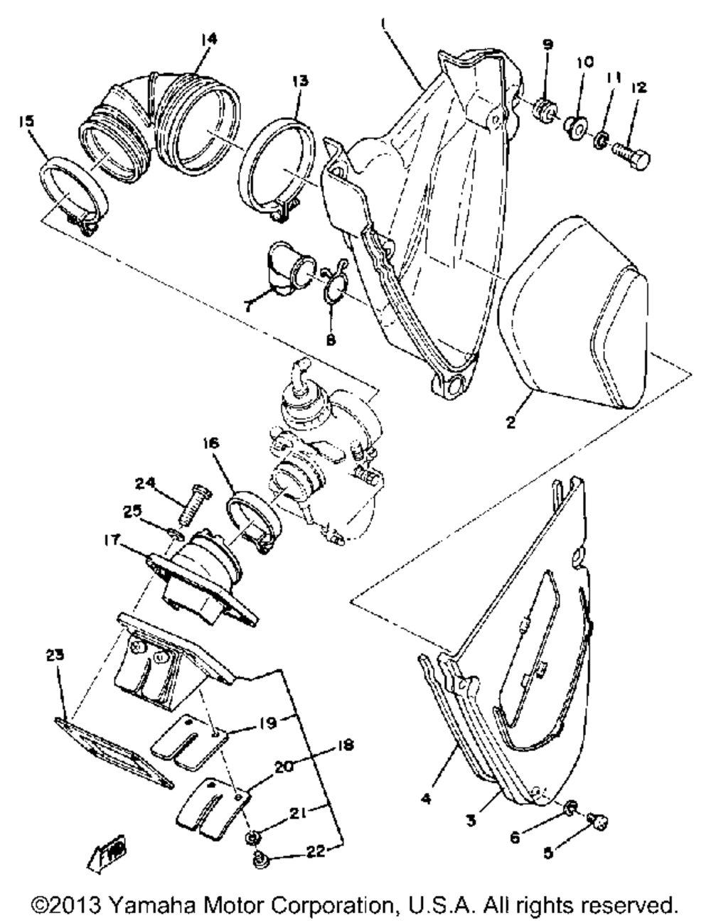 Intake yz125d