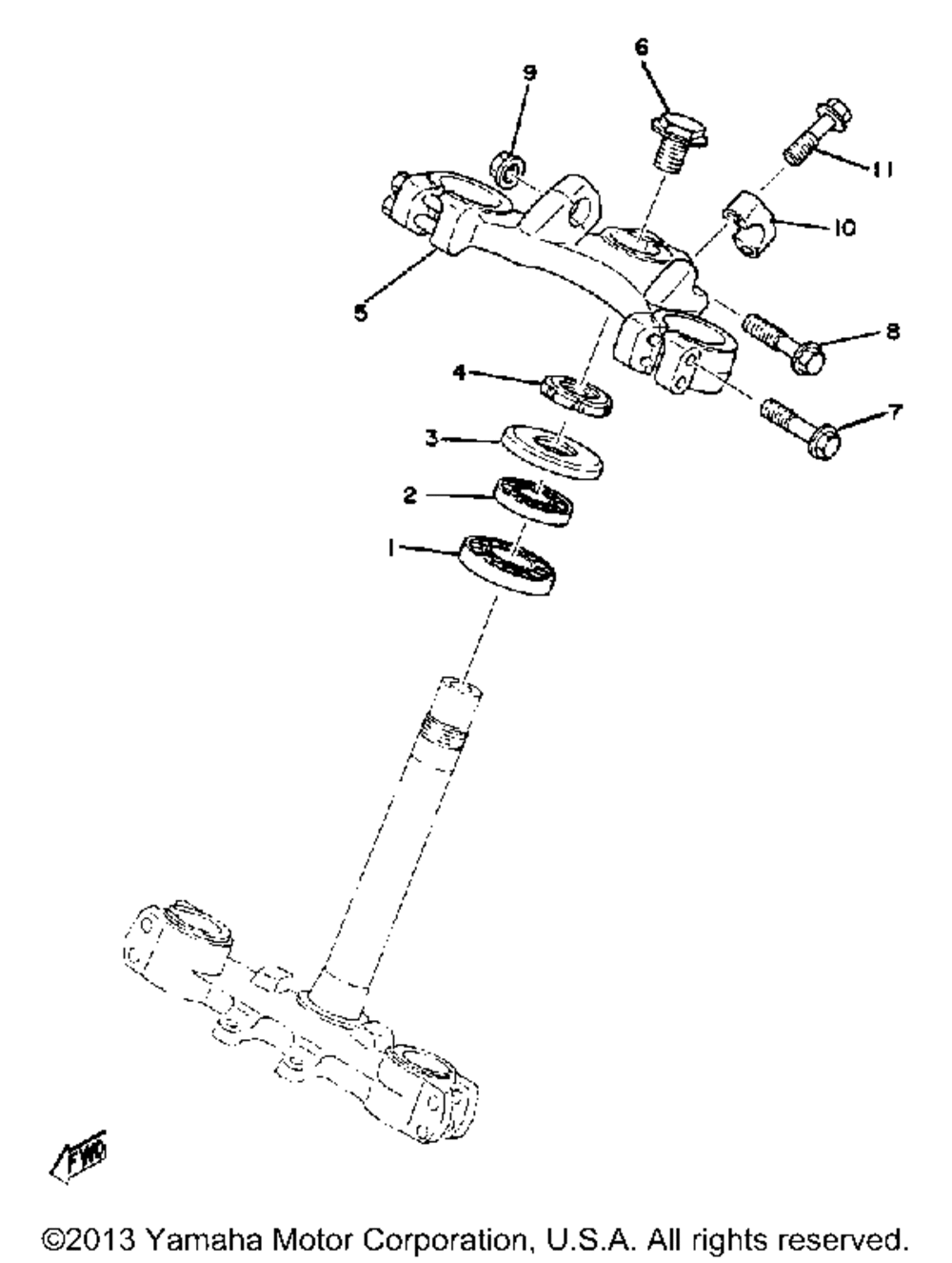 Steering yz125d