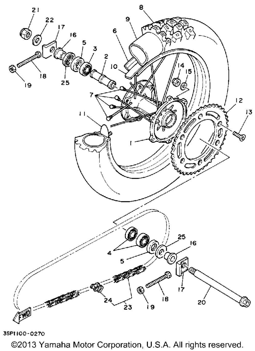 Rear wheel