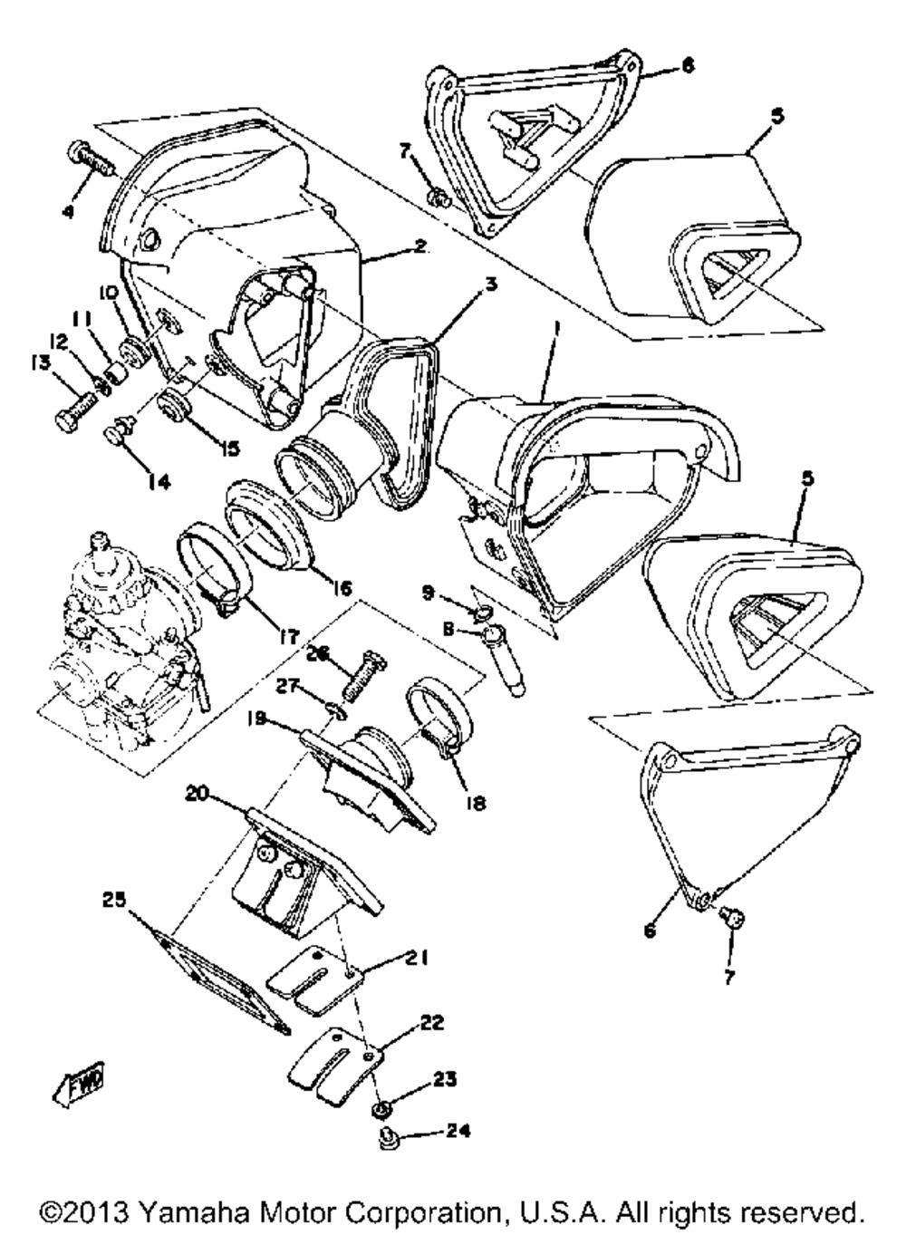 Intake yz125c