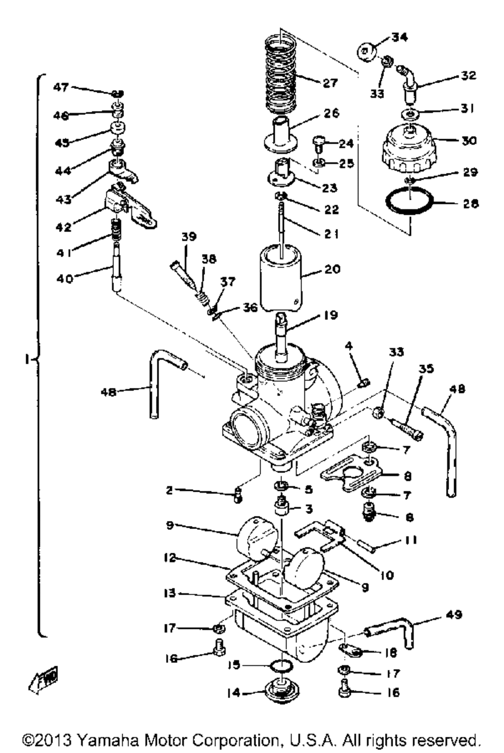 Carburetor yz125d