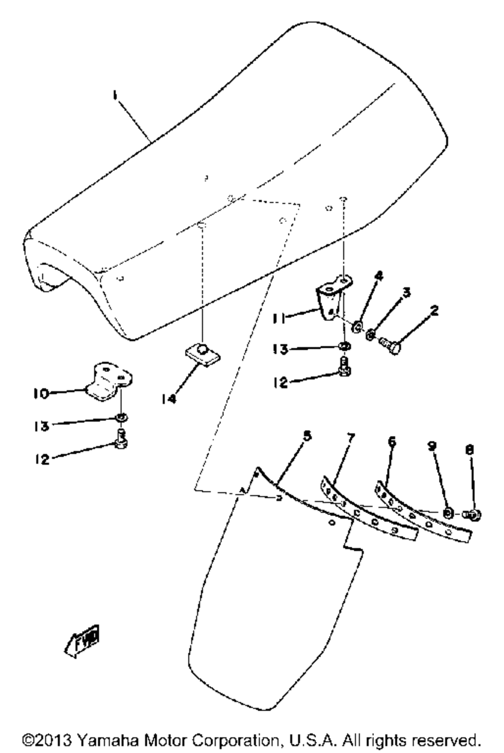 Seat yz125c