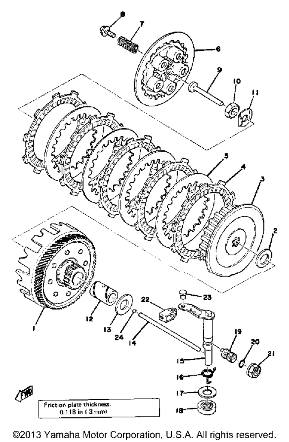 Clutch yz125c