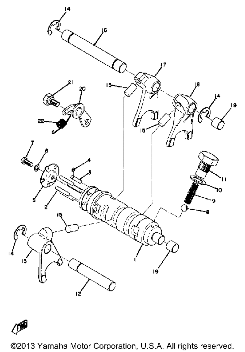 Shifter 1 yz125a - b