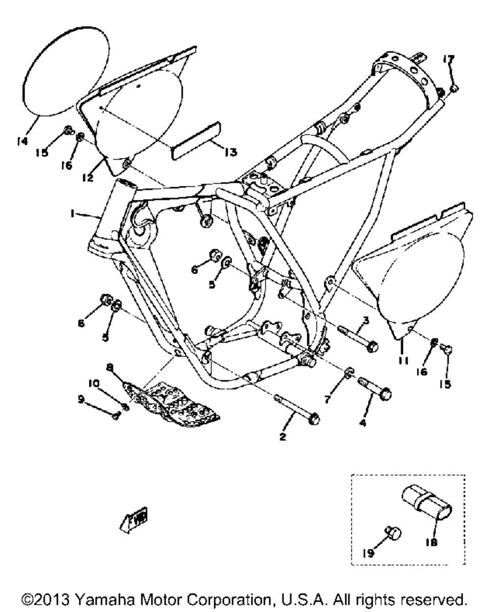 Frame yz125c