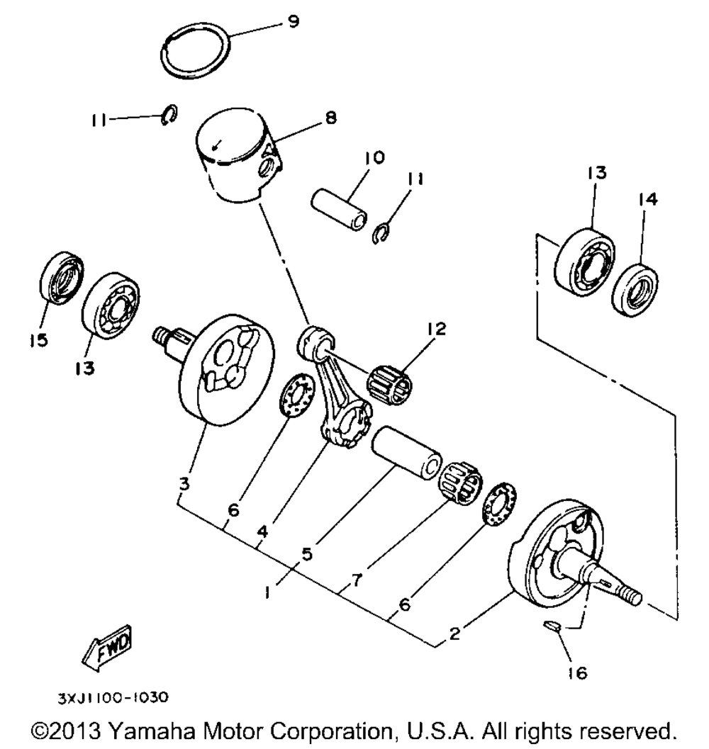 Crankshaft - piston