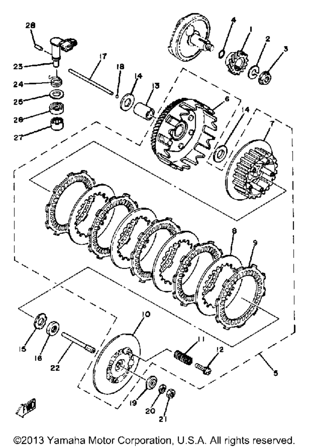 Clutch yz125g