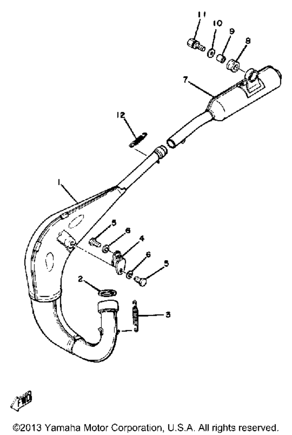 Exhaust yz125g