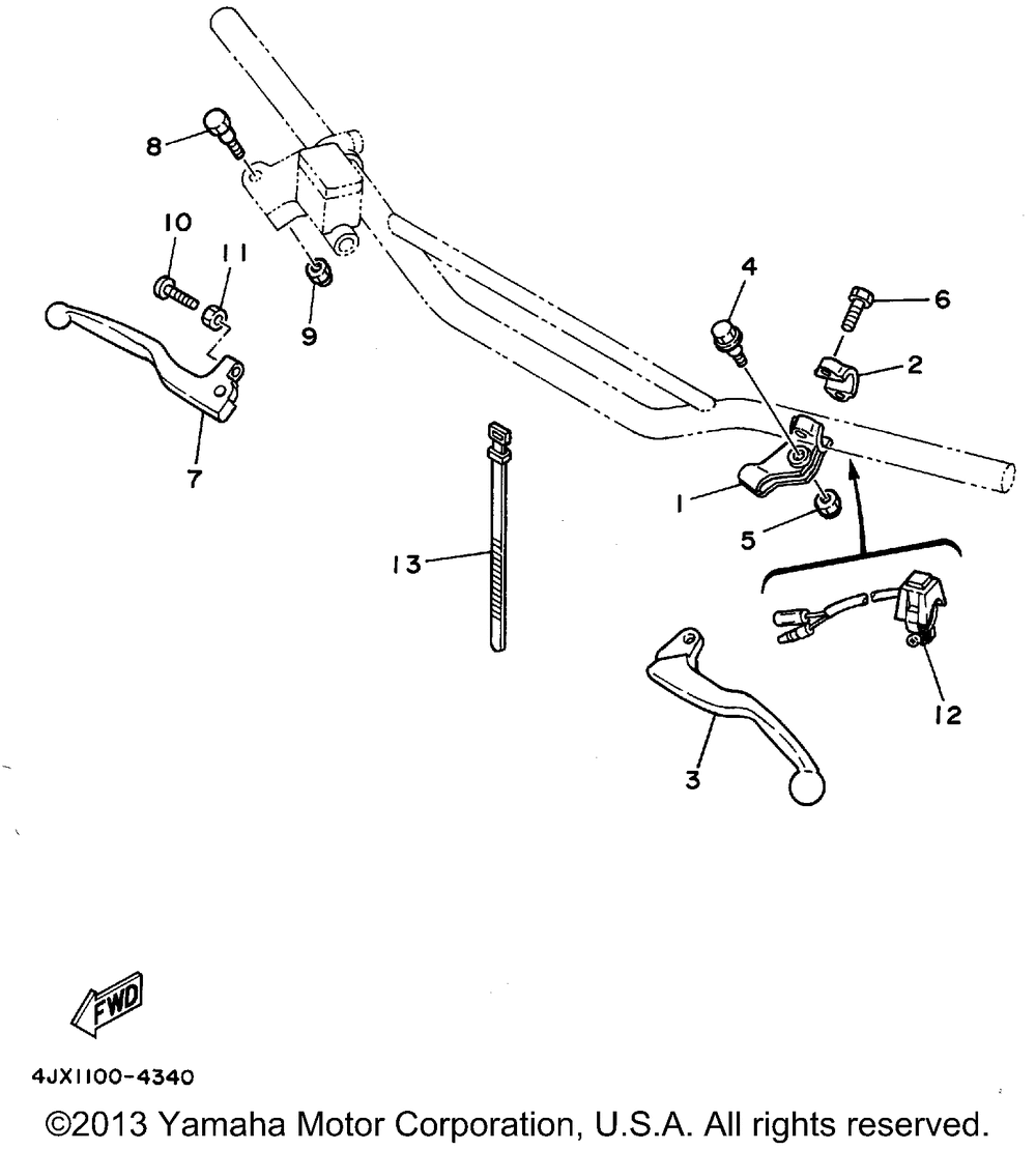 Handle switch - lever