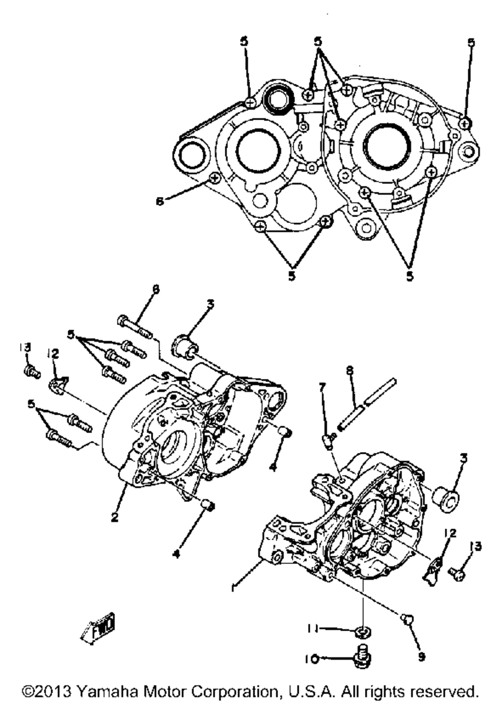 Crankcase yz125g