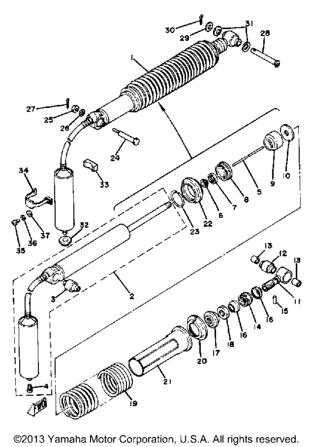 Rear shocks yz125g