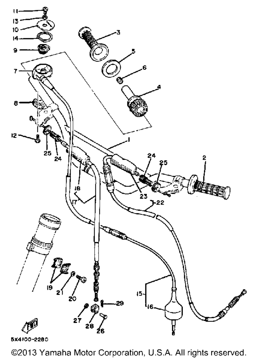 Handlebar-cable