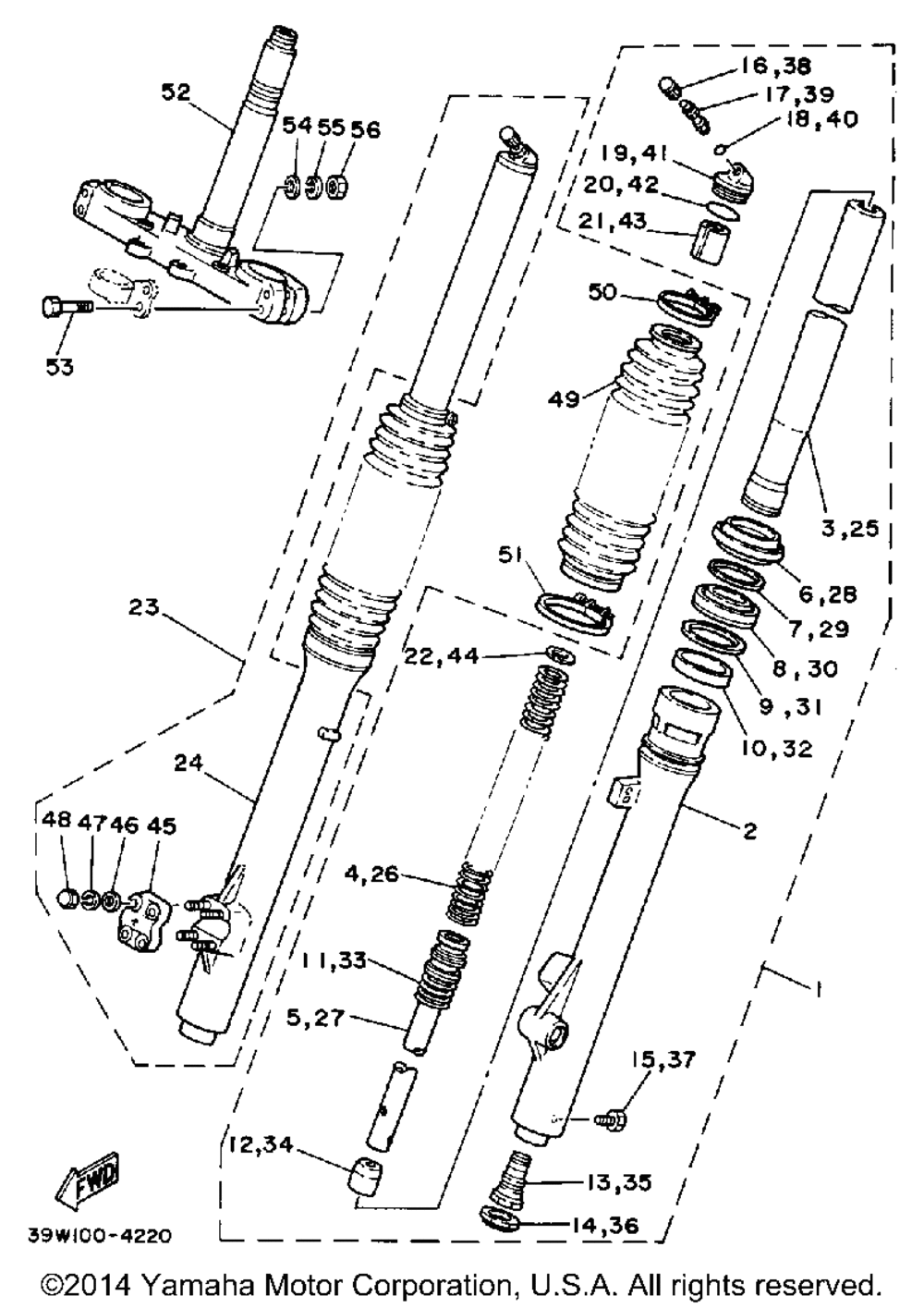 Front fork k