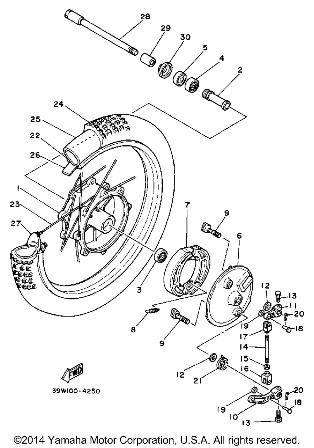 Front wheel l