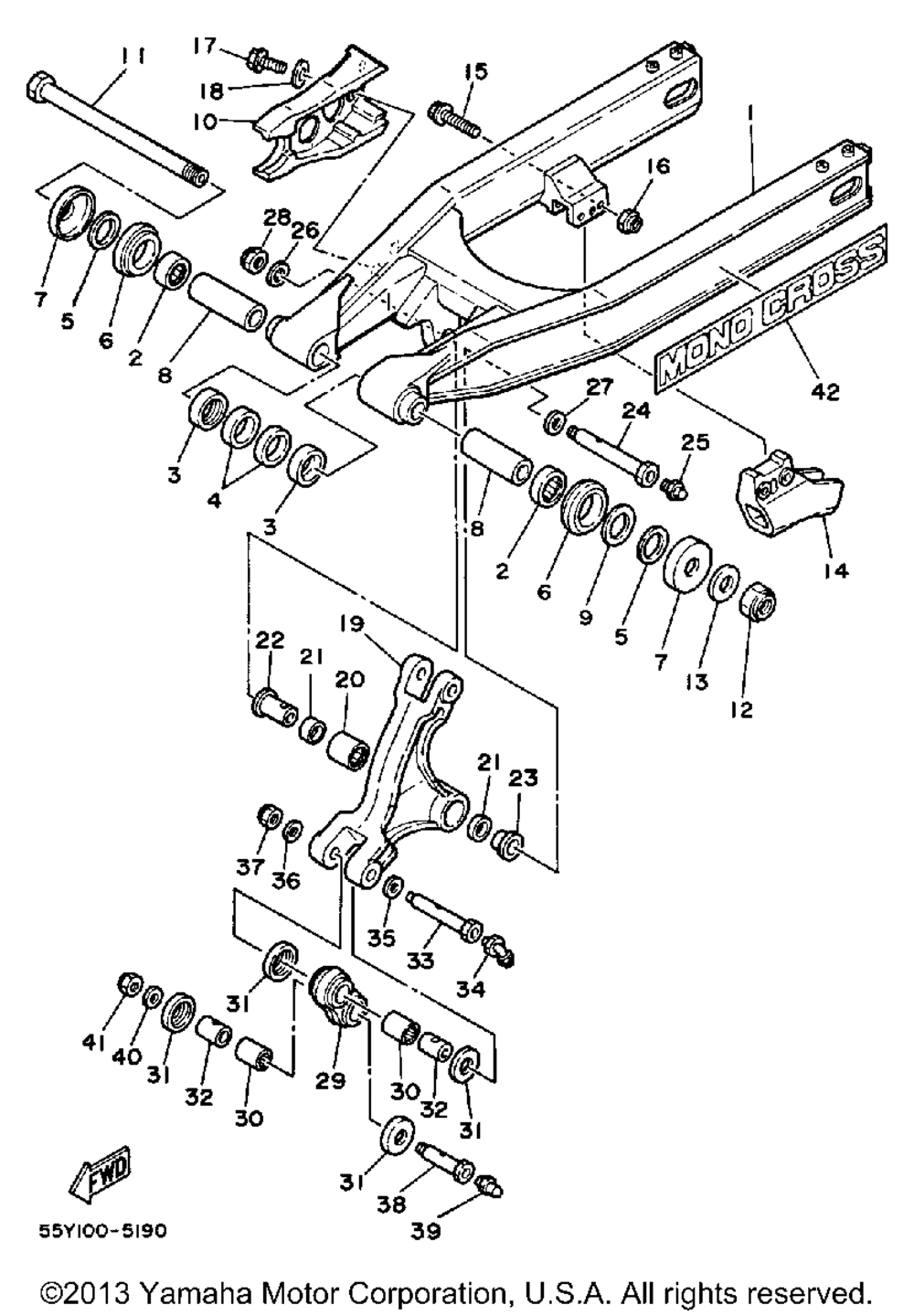 Rear arm