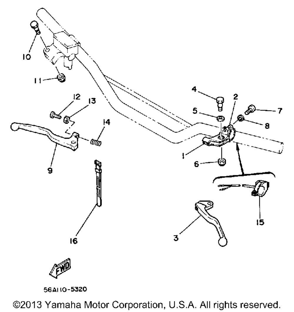 Handle switch - lever