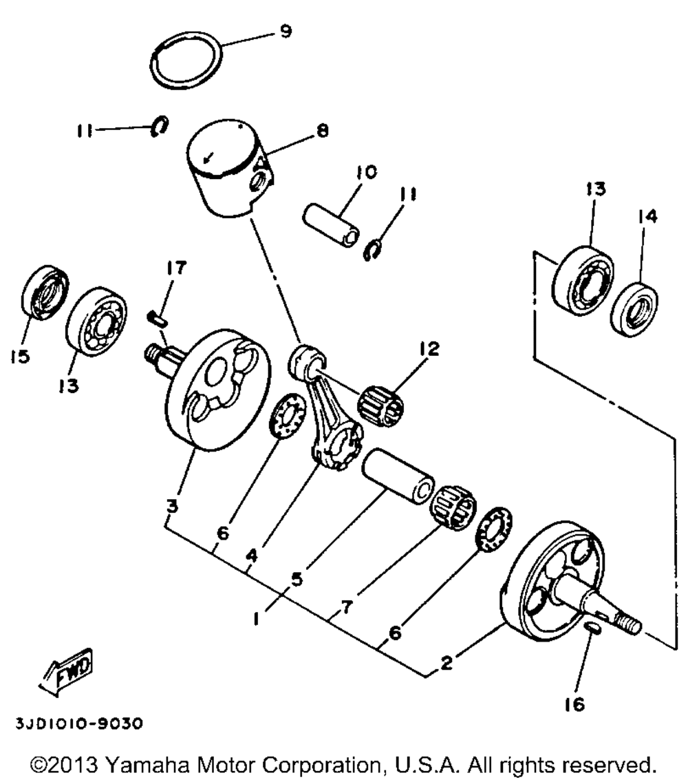 Crankshaft - piston