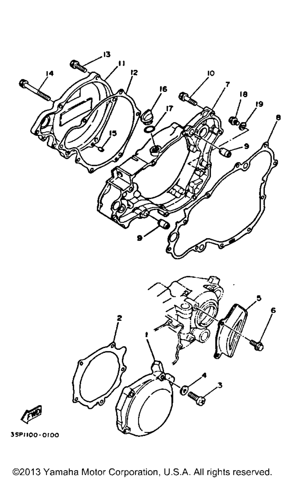 Crankcase cover 1