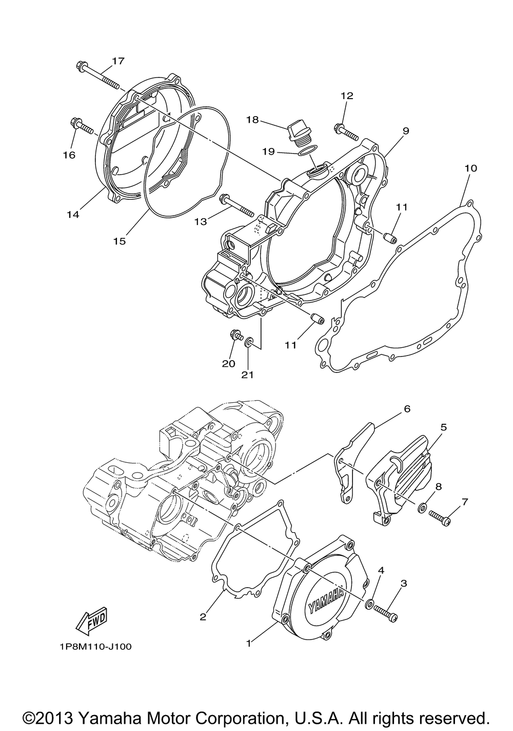 Crankcase cover 1