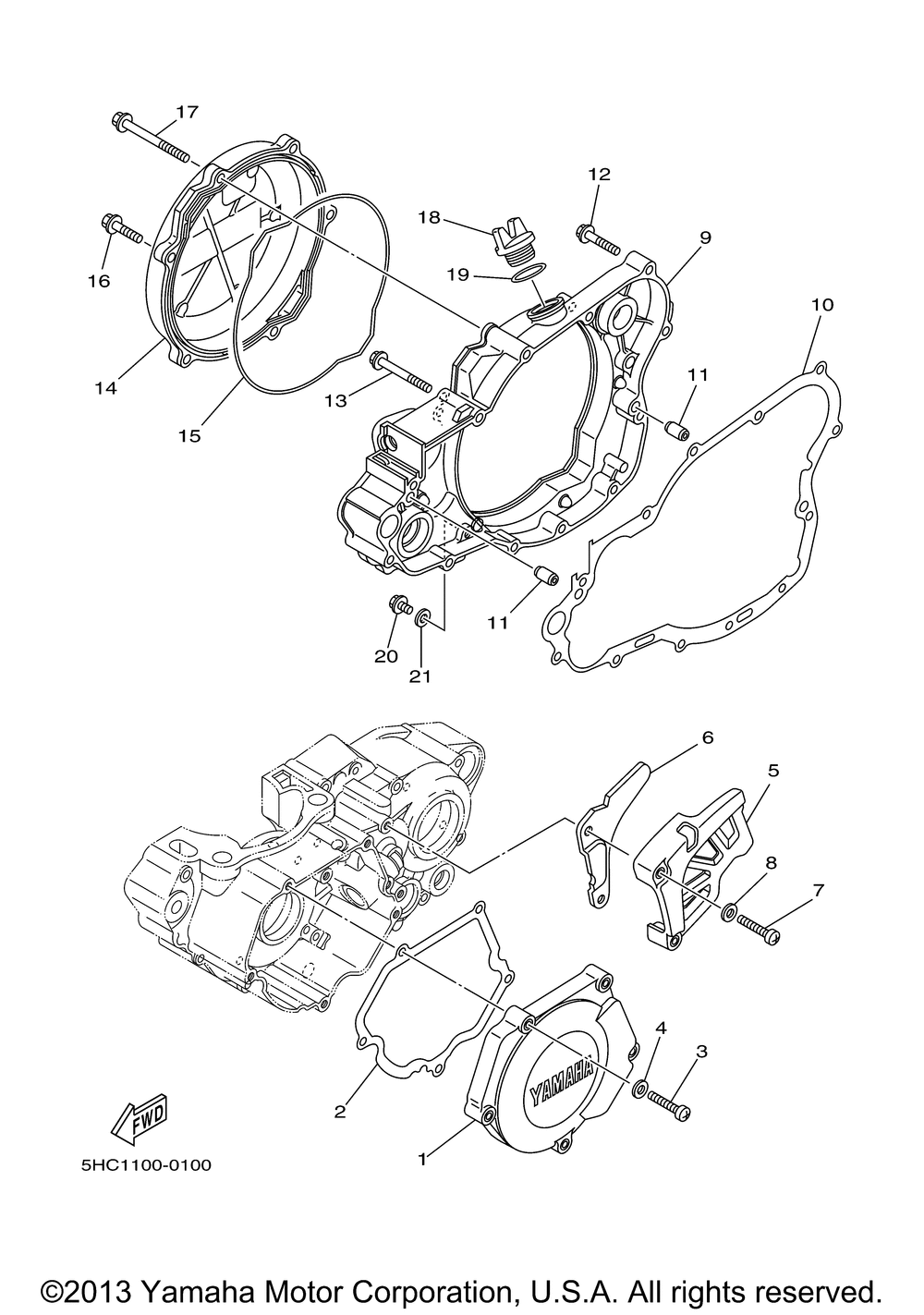 Crankcase cover 1