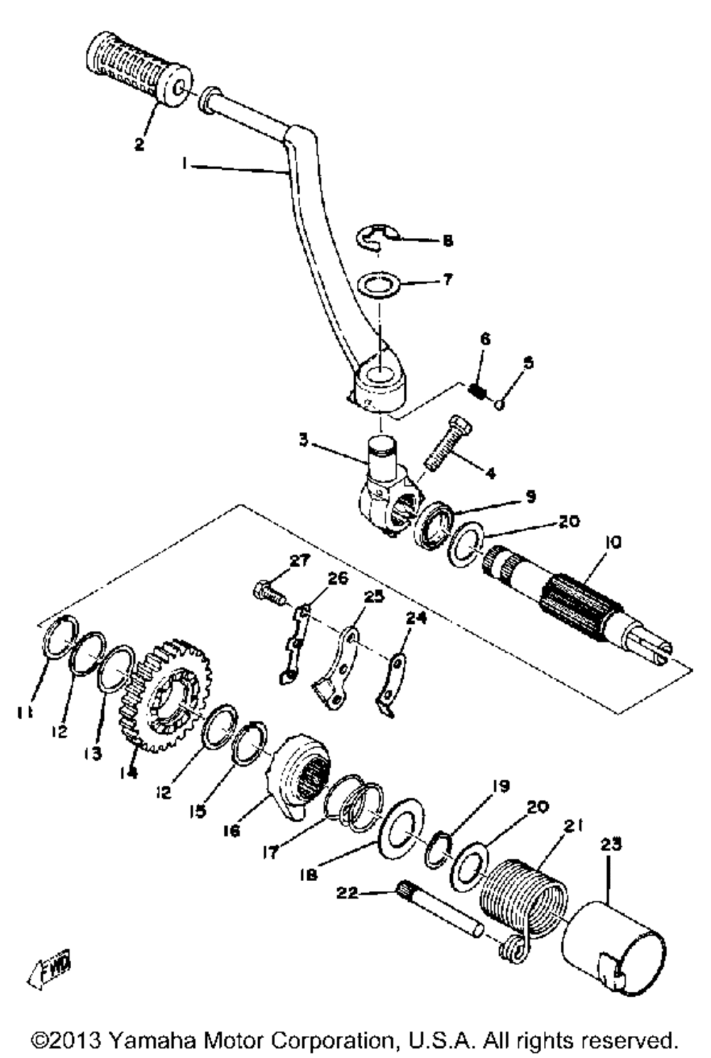 Starter yz250c