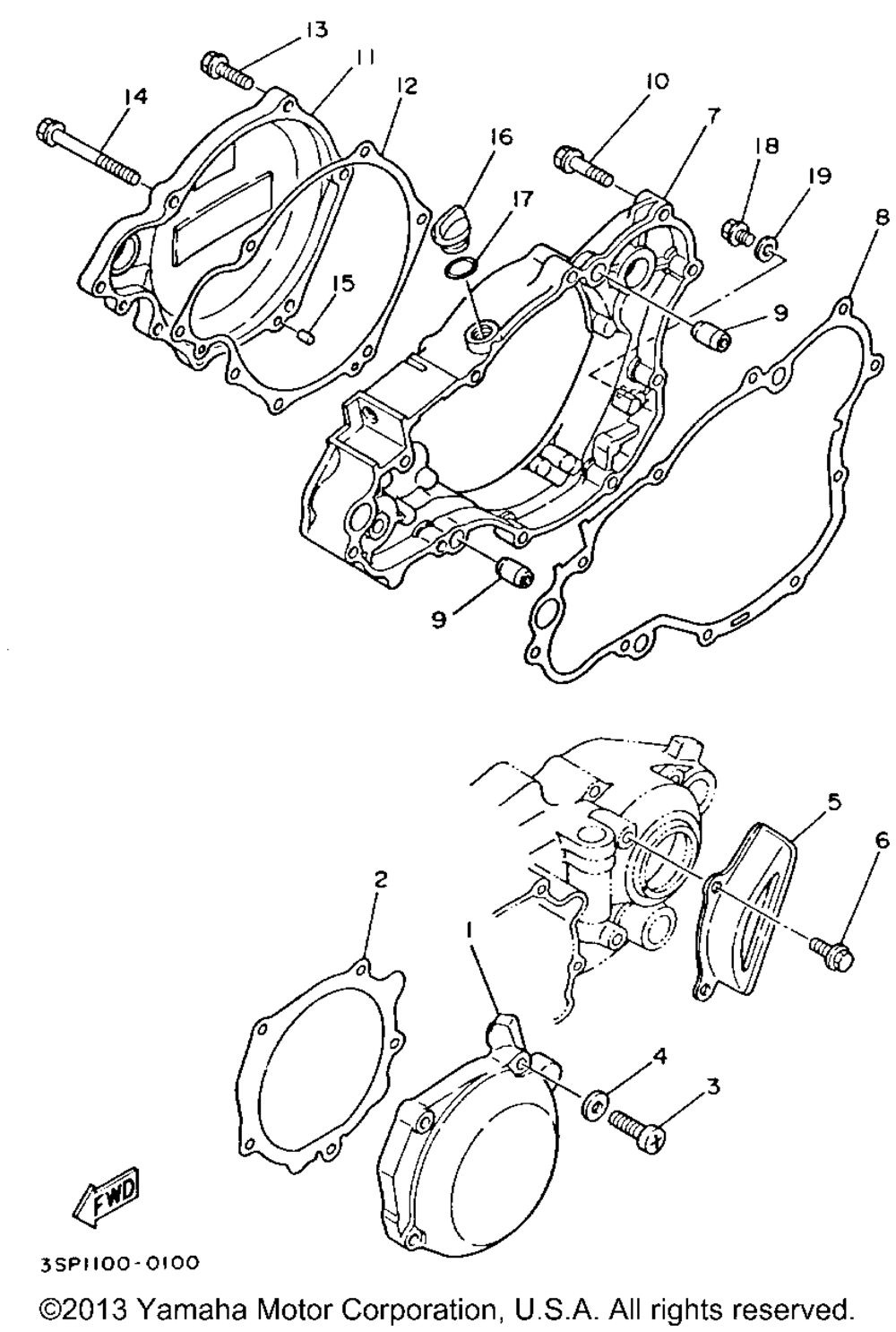 Crankcase cover 1