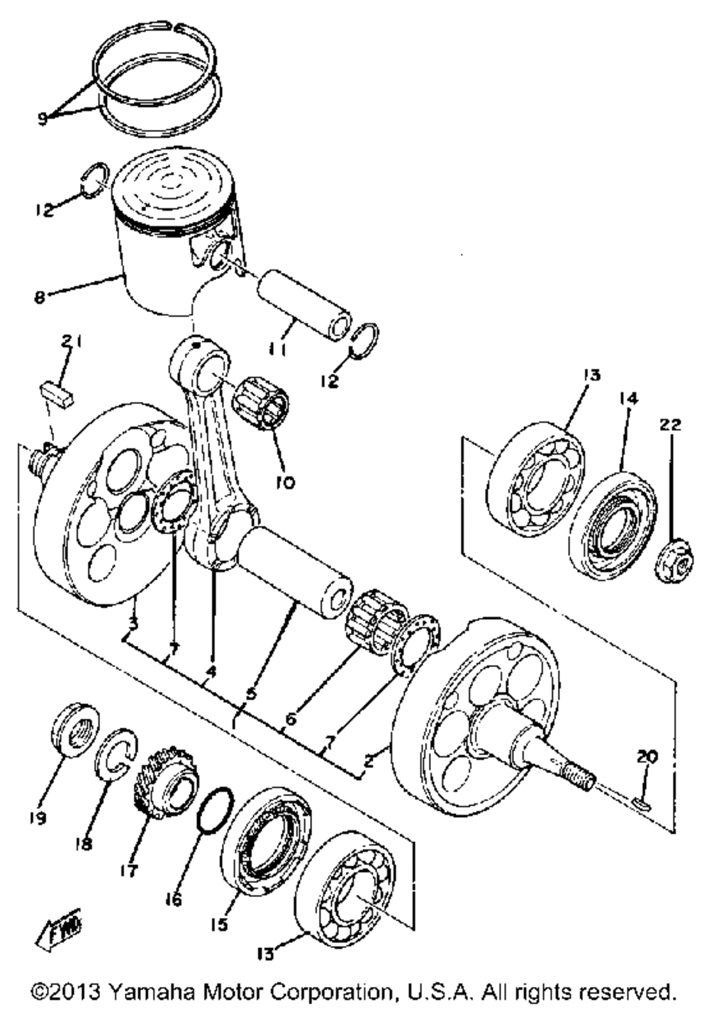 Crankshaft - piston