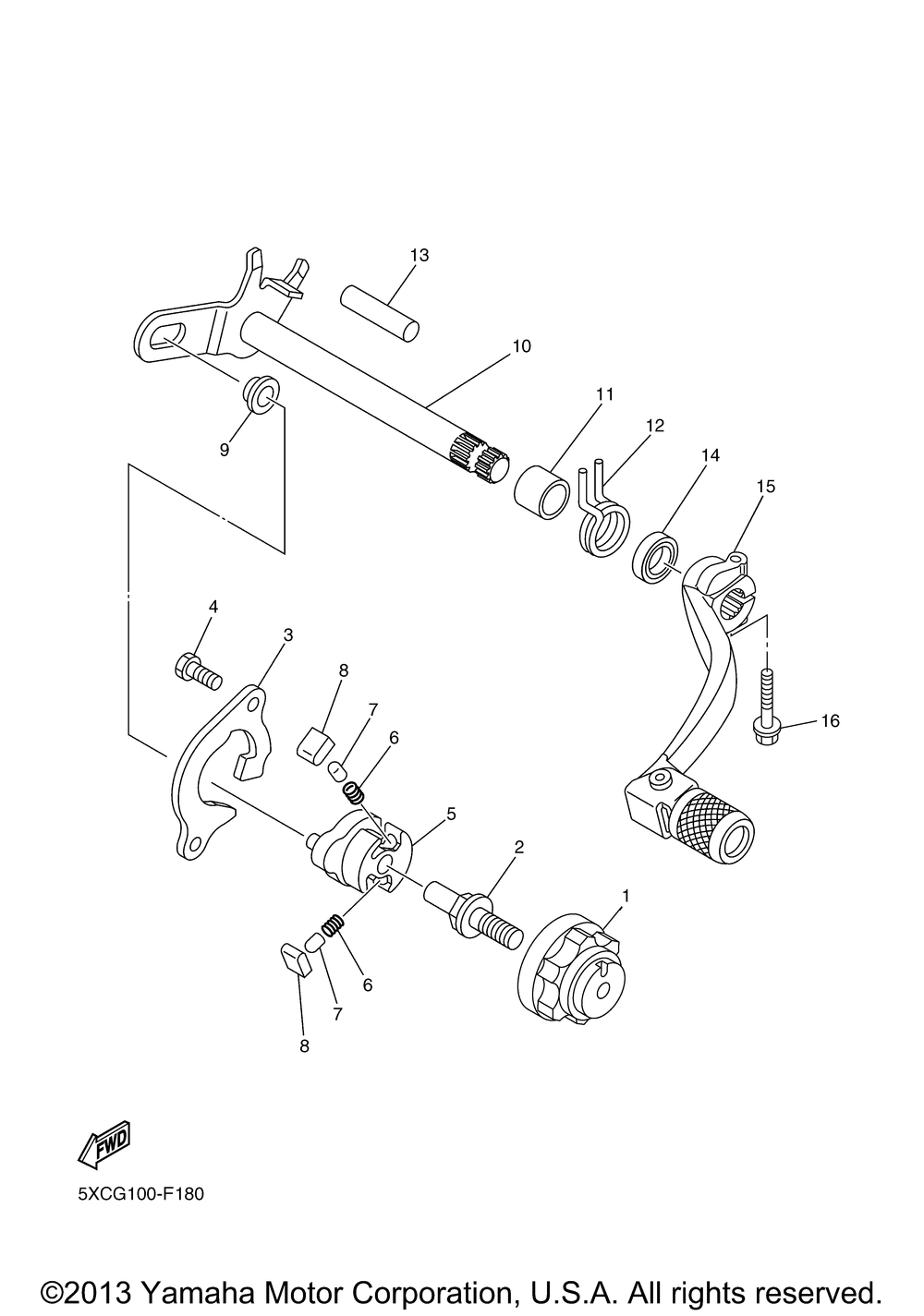 Shift shaft