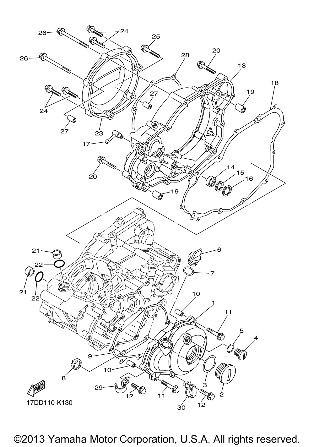 Crankcase cover 1