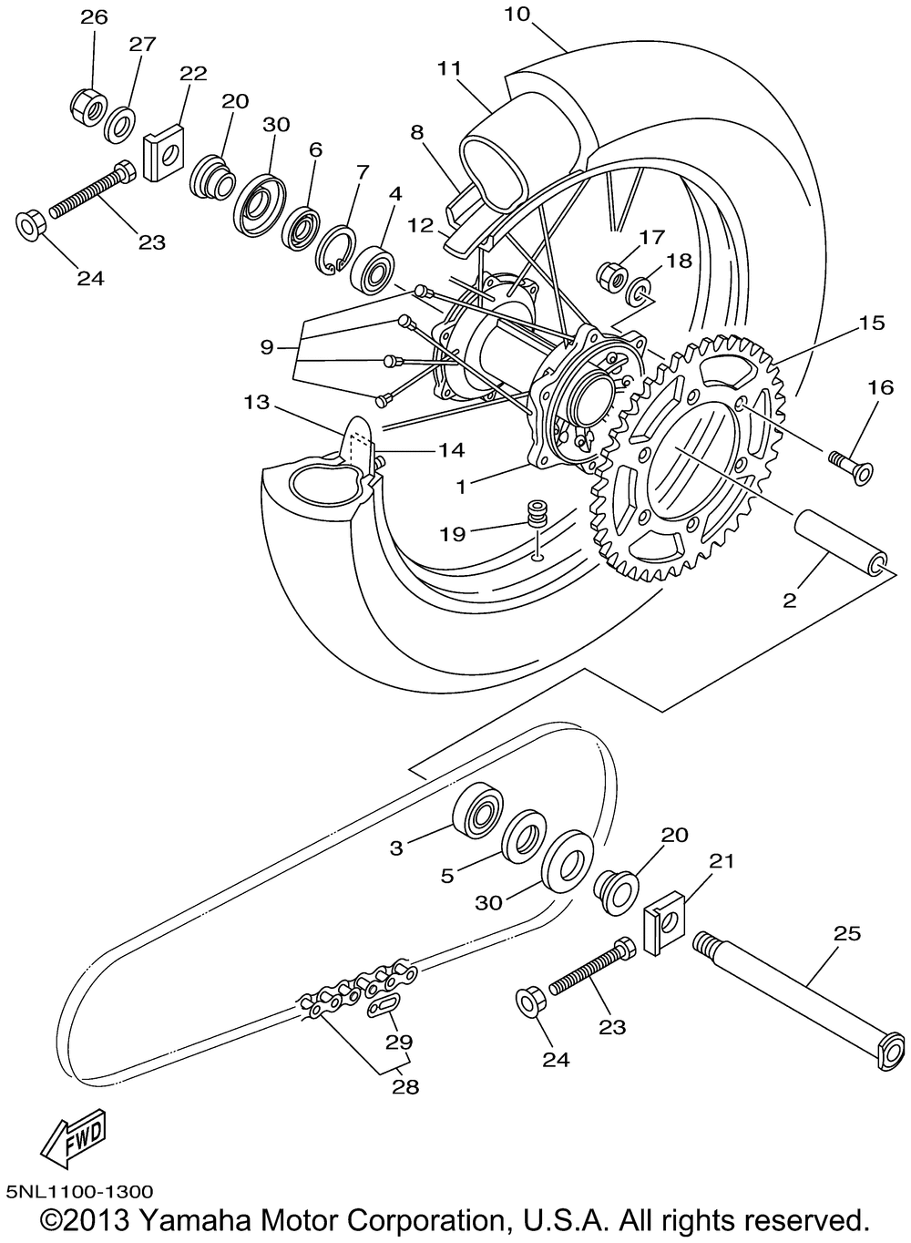 Rear wheel