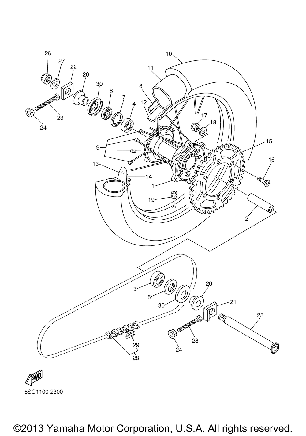 Rear wheel