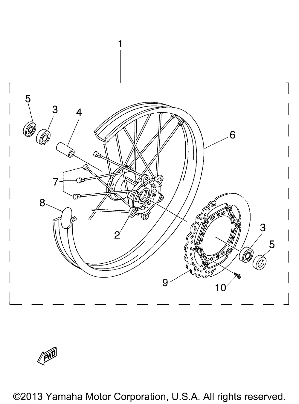 Front wheel kit